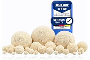 ‎MODELLBAUWERK Pure Versatility! Sponge Rubber Balls 10/12/15 Mix Bright 35 Pieces = 105 Pieces Create Realistic and Impressive Tree Tops, Landscapes and Bushes, Architecture Model Making Hobby Crafts Diorama