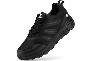 FitVille Scarpe Trail Running Uomo Pianta Larga Sneakers Leggere Camminata Antiscivolo Scarpe da Trekking all'aperto
