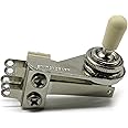 Switchcraft 3-Way Right Angle"L-Type" Toggle Switch w/Genuine Switchcraft Tip - Black, White, Cream or Amber - for Electric Guitar (Cream Tip)