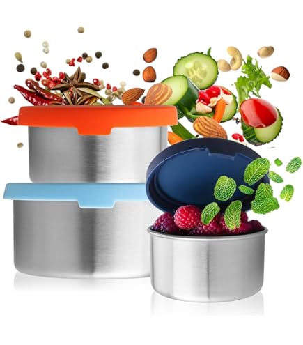 Edelstahl Aufbewahrungsdosen 900ml - Vakuum Versiegelung