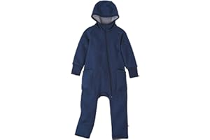 Disana ZIPP-OVERALL Baby & Kinder - 100% Bio-Merino, Wollwalk – atmungsaktiv & angenehm wärmend - unisex Gr. 50 – 116 – nachhaltig & fair – mit Reißverschluss - made in Germany