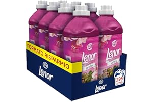 DASH Lenor Suavizante concentrado para lavadoras, 296 lavados (8 x 37), Atmosphere d'Italia Portofino, formato maxi, perfumes todas las noches durante un máximo de una semana