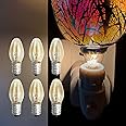 NOTSEK 6 Pack Scentsy Light Bulb Replacement, E14 10W Bulb 220V Warm White Light Small Screw Bulb Up to 8000H for Wax Burner Bulbs, Night Lights, Himalayan Salt Lamps