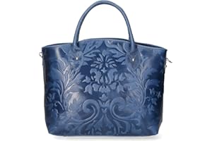 Chicca Borse Borsa tote donna borsa a mano in pelle camoscio stampato borsa media italiana
