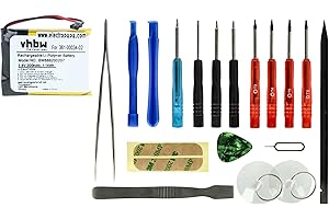 vhbw Batería Compatible con Garmin Fenix 3 HR, 3 smartwatch, Reloj de Actividad (300 mAh, 3,7 V, Li-Poli) + Herramientas