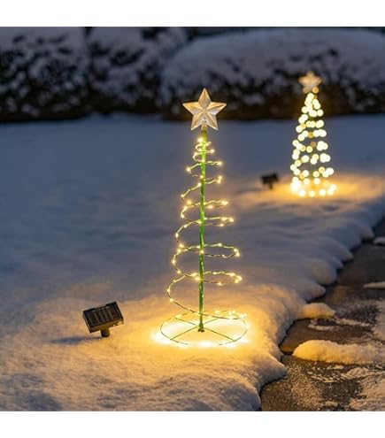 Dé verlichte kerstboom die in iedere tuin past