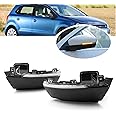 njssjd Dynamic LED Side Mirror Indicator Turn Signal Lights for VW Polo MK5 6R 6C Up! e-Up Skoda e-Citigo Seat e-Mii Wing Rearview Mirror Indicators Blinker Lamp Clear Lens