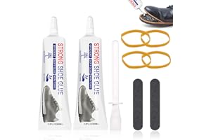 Allony Pegamento para Zapatos, Cola Zapatero Profesional, Cola para Zapatos, pegamento de zapatos, para Zapatos Reparación Zapatos, Cuero,Artesanías, 2 Piezas Pegamento para Zapatos con Accesorios