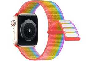 Lobnhot Nylon Armband kompatibel mit Apple Watch Armband 44mm 40mm 38mm 42mm 41mm 45mm 46mm, Verstellbares Sport Armband kompatibel für iWatch Series 10 9 8 7 SE 6 5 4 3 2 1
