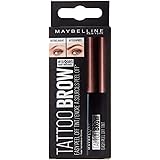 Maybelline New York Tattoo Brow Peel Off Eyebrow Gel Tint, Semi-Permanent Colour, Waterproof, Lasts up to 3 Days, Colour: Dar