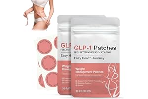 Dabacc GLP-1 Patches, 60Pcs Weightless Healthy Shape Support, Natural Ingredients Patch, Control Patch for Fat Burning Patches for Belly, Gentle and Soothing for Women