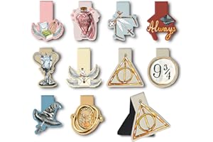 WROYGVY Magnetische lesezeichen kinder, 10 stüke Zauber Thema lesezeichen magnetisch,lesezeiche kinder einschulung,Marker Faltbarer Seitensclip Für Schüler, Junge, Mädchen, Buchliebhaber mitbringsel