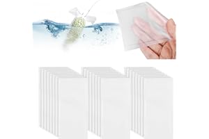 Dbuwqips 200 Stück PVA Beutel Angeln PVA Beutel Kod Tüten PVA+Sack PVA Sack PVA Bags Karpfenangeln Köderbeutel zum Auflösen von Fischködern, Pelletködern, Karpfenködern