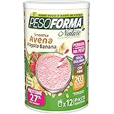 Pesoforma Nature Smoothie Fragola E Banana, Pasto sostitutivo per il controllo del peso, Smoothie a base di crusca d'avena, A