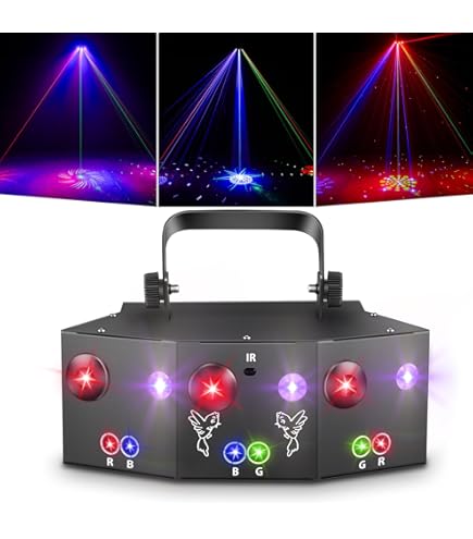 DJ Discolicht Musikgesteuert - LED RGB Party Beleuchtung