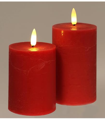 Lot De 3 Bougies LED Tronje - Flamme Mouvante, Minuterie, Télécommande | IP44 Pour Extérieur