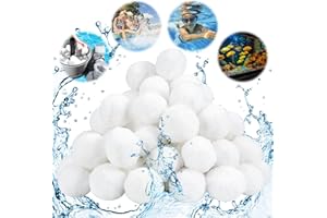 DTXYBC Filterbälle Pool, 700g Filter Balls für Pool Sandfilter, Geeignet für sandfilteranlagen, Schwimmbad, Filterpumpe, Aquarium Sandfilter, Filtersand 25kg Ersetzen