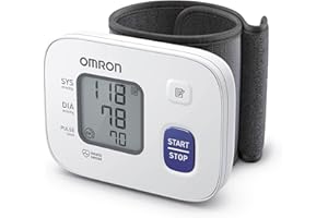 OMRON RS2 Misuratore di Pressione da Polso Digitale, Sensore di Irregolarità Battito Cardiaco, 30 Misurazioni in Memoria