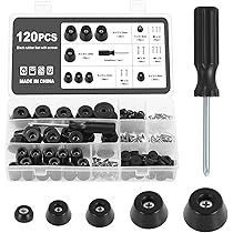 30pcs Pieds En Caoutchouc Pour Planche à Découper, 15x8mm Pieds Planche