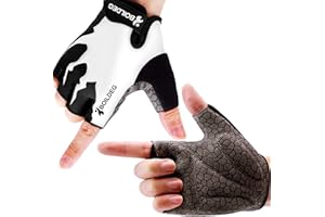 boildeg Cyclisme pour Homme et Femme,Gants de Fitness, Gants de VTT sans Doigts de Sport,Antidérapant et Absorption des Chocs