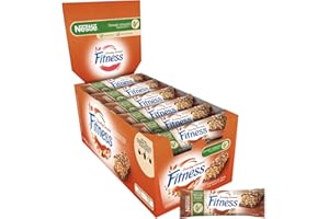 FITNESS Crunchy Caramel Barrette Cereali Integrali con Cioccolato e Caramello, 24 Barrette da 23,5g (564g)