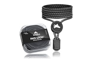ALPHAPACE Pace Locks mit Button Lock Elastische Schnürsenkel ohne binden mit Schnellverschluss, Schuhbänder ohne Schnüren, Sport, Jugend & ältere Menschen, 120 cm