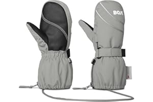 BQA Guanti Neve Bimbo Guanti Sci Bimba Guanti Bambino Guanti Sci Bambina Guanti da sci per Snowboard bambini 2-8 Anni Ragazzi e Ragazze