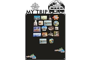 Anwicar Magnettafel - Magnetische Pinnwand 74x49 cm - aus Stahl - ideal für Magnete und Notizen - magnetisches Whiteboard - beschreibbare Tafel mit Kreidemarkern, inkl. Montageset - Schwarz