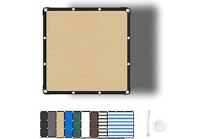ZHhan Garden Sun Screen Fabric Shade Net Outdoor Fence Netting Screening, Backyard, Patio, Balcony, Includes Cable Ties 8 Days Delivered 9 Colors 195 Sizes