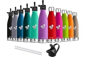 ‎AORIN AORIN Vakuum-Isolierte Trinkflasche - 350ml/500ml/750ml - Wasserflasche BPA-Frei,24 H Kühlen & 12 H Warmhalten, Ideale Thermosflasche für Kinder, Schule, Sport, Outdoor, Fahrrad, Fitness