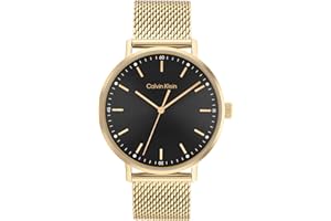 Calvin Klein Analogue Quartz Watch for Men Modern Mesh Collection with Leather or Stainless Steel bracelet in Link or Mesh