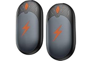 TIEMA Hand Warmers Rechargeable 2 Pack, Electric Handwarmers Portable Pocket Heater, Reusable Hand Warmer 2 in 1, 3 Levels Heat, Up to 24 hrs, Double-Sided Heating USB Warmers for Winter Gift