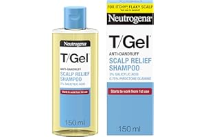 Neutrogena T/Gel Scalp Relief Anti-Dandruff Shampoo (150ml) With 3% Salicylic Acid, Suitable for Those Prone to Scalp Psoriasis and Seborrhoeic Dermatitis