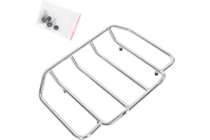 ECOTRIC Chrome Motorcycles Trunk Luggage Rack Rail for 1984-2020 Harley Touring Road King Street Glide Road Glide (Replaces # 53665-87)
