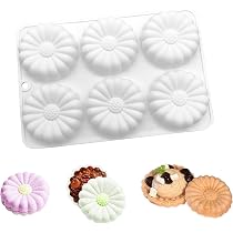 Moules Silicone Forme Marguerite Lot De 2 - 7x7x1.8cm | Pour Bougies, Résine, Savon Artisanal