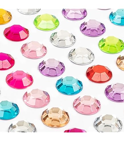 2310 stuks glittersteentjes, zelfklevend, acryl, kleurrijk, strasssteentjes, sierstenen, 14 vellen met 1 pincet, voor gezichtsmake-up, vingernageldecoraties en vakantieaccessoires