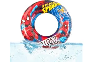 OTOKTI Pool Inflatable Ring, Swimming Rubber Ring for Kids, Cartoon Anime Swimming Ring Inflatable Pool Float for Kids 2-9 Years, Boys Girls Floating Ring Swim Ring for Summer Beach Pool Party