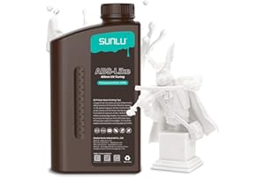SUNLU Resina ABS-Like per stampante 3D 1KG, Resina a Polimerizzazione Rapida UV 405nm per Stampa 3D LCD/DLP/SLA, Non Fragile & Alta Precisione, Bianco 1000g