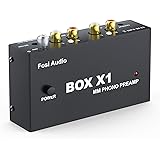 Fosi Audio Box X1 Phono Preamp for MM Turntable Mini Stereo Audio Hi-Fi Phonograph/Record Player Preamplifier with 3.5MM Head