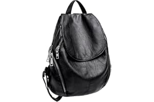 UTO Damen Rucksack gewaschenes PU Leder Reisetasche Große Kapazität Für Frauen Schultertasche Multifunktionaler Beutel