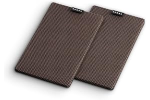 Numan Retrospective 1979 S Shelf Speaker Cover - Speaker Cover, Retro Look, Removable Textile Speaker Cover, Non-Positive Connection, Optimal Protection of Speaker Diaphragm, Retro Fabric, Black/Brown