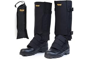 RAZER GAITERS Razer Snake Gaiters for Hiking, Hunting - Snake Bite Protection Guards for Legs with Carry Bag, Heavy Duty, Adjustable Lightweight Flexible Design fits Men, Women - Lab Tested in USA