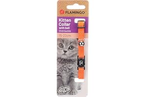 FLAMINGO Gatto Collare Gattino Elza Arancio 15-22cm 10mm
