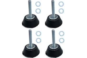 4INSTALATOR Antivibrationsfüße 4 Stück für Klimaanlage, Wärmepumpe, verschiedene Geräte | Belastung: 60kg/Stück | Anti-Vibrations Füße | Klimaanlagen-Stoßdämpfer | Gummi-Halterung für Klimaanlage | Gummipads
