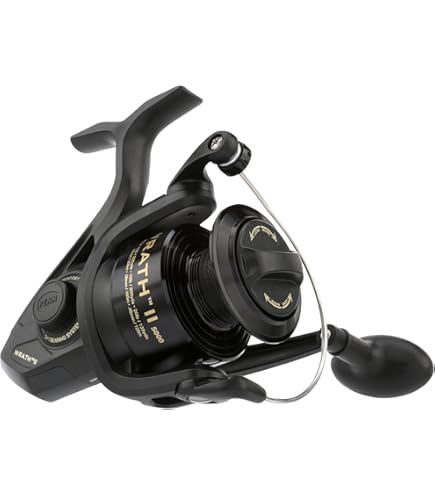 Penn Warfare Star Drag Fishing Reel – Black/Red/Smoke Color, 19.6 Oz Saltwater Or Freshwater Reel