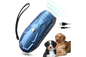 Bubbacare Anti Bellen Gerät, Ultraschall Handheld Anti-Bell-Mittel für Hunde, Tragbar & Wiederaufladbar Antibell Gerät, 5m Reichweite Hundeschreck Ultraschall Trainingsgerät für Kleine Große Hunde