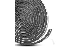 FLYEX 5m Bürstendichtung selbstklebend Auswahl von 3 bis 20mm für Türdichtung Türbodendichtung Windstopper Rolladendichtung Dichtungsband Insektenschutz Fliegengitter (5, 6,7 x 3)