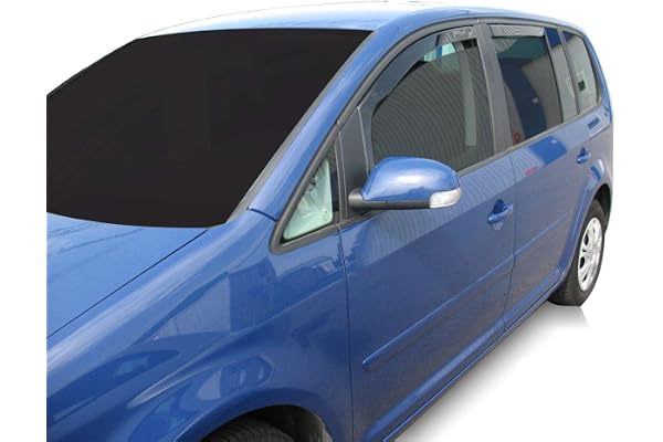 J&J AUTOMOTIVE | Heko Deflecteurs d'air Déflecteurs de Vent Compatible Avec 1 2003-2015, Ensemble 4 pi?ces, Aérodynamique, Montage facile
