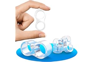 SilverRack® Stoper do drzwi, odbojnik na klamkę 8-kształtny, przezroczysty [18 sztuk] - Odbojnik ścienny jako doskonała ochrona dla ściany i drzwi - Odbojnik do drzwi jako stoper do drzwi dla klamek i