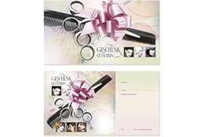GESCHENKGUTSCHEINCOM BY POS-HAUER GESCHENKGUTSCHEINcom Gutscheine (50 Stk.). Gutscheinkarten für Friseure, hairstyling. K1267